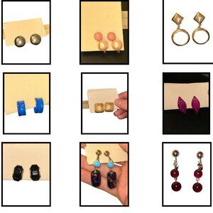 Vintage & Modern Clip-On Earring Collection (15+ pairs!) $250+ value